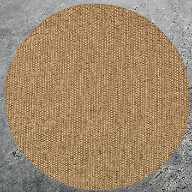 Covington Home Kehlani Vertical Stripe 7'10"X7'10" Indoor Outdoor Round Area Rug