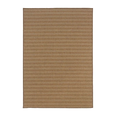 Covington Home Kehlani Tonal Stripe Indoor Outdoor Rectangular Area Rug