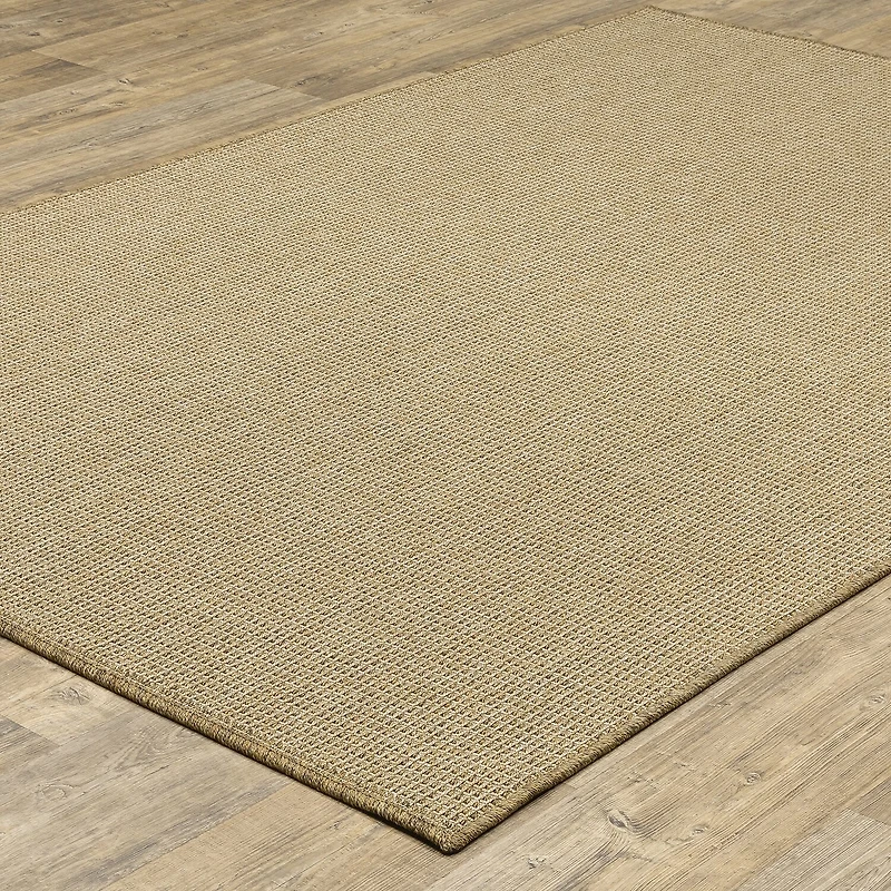 Covington Home Kehlani Flat Woven Solid Indoor Outdoor Rectangular Area Rug
