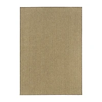 Covington Home Kehlani Flat Woven Solid Indoor Outdoor Rectangular Area Rug