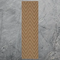 Covington Home Kehlani Chevron Stripe 2'3"X7'6" Indoor Outdoor Rectangular Runner