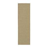 Covington Home Kehlani Flat Woven Solid 2'3"X7'6" Indoor Outdoor Rectangular Runner