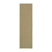Covington Home Kehlani Flat Woven Solid 2'3"X7'6" Indoor Outdoor Rectangular Runner