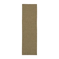 Covington Home Kehlani Panama Weave 2'3"X7'6" Indoor Outdoor Rectangular Runner