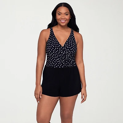 Trimshaper Womens Swim Romper