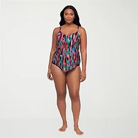 Trimshaper Womens Abstract Tankini Swimsuit Top