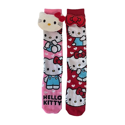 Crazy Sock Big Kid Unisex 1 Pair Hello Kitty Knee High Socks