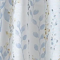 Martha Stewart Spring Blooms Grommet Top Sheer Single Curtain Panel