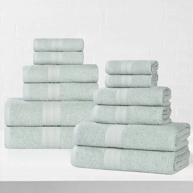 SUPERIOR® Eco-Friendly Cotton -pc. Quick Dry Bath Towel Set