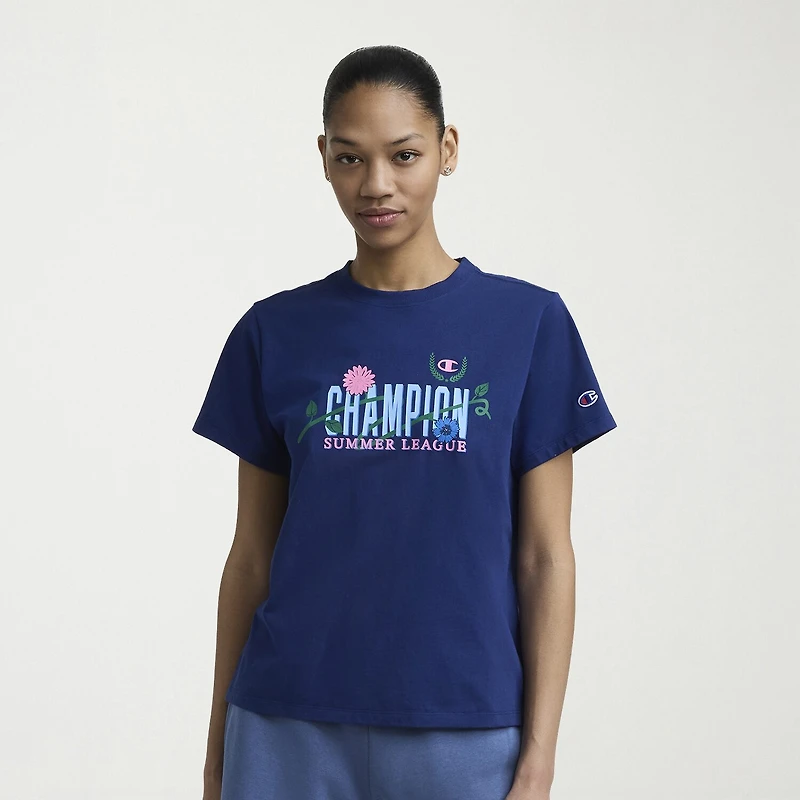 Champion Womens Crew Neck Short Sleeve Active T-Shirt