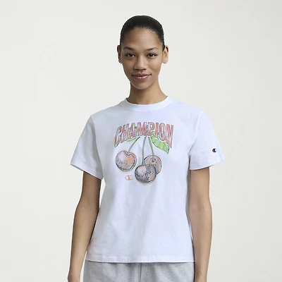 Champion Womens Crew Neck Short Sleeve Active T-Shirt