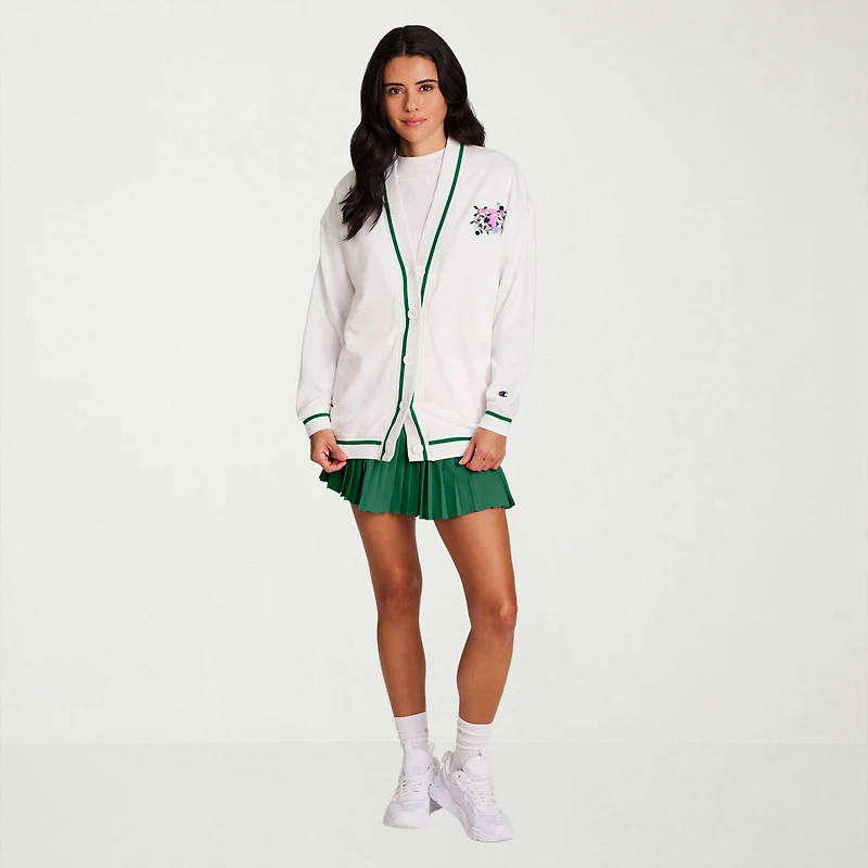 Champion Womens V Neck Long Sleeve Button Cardigan