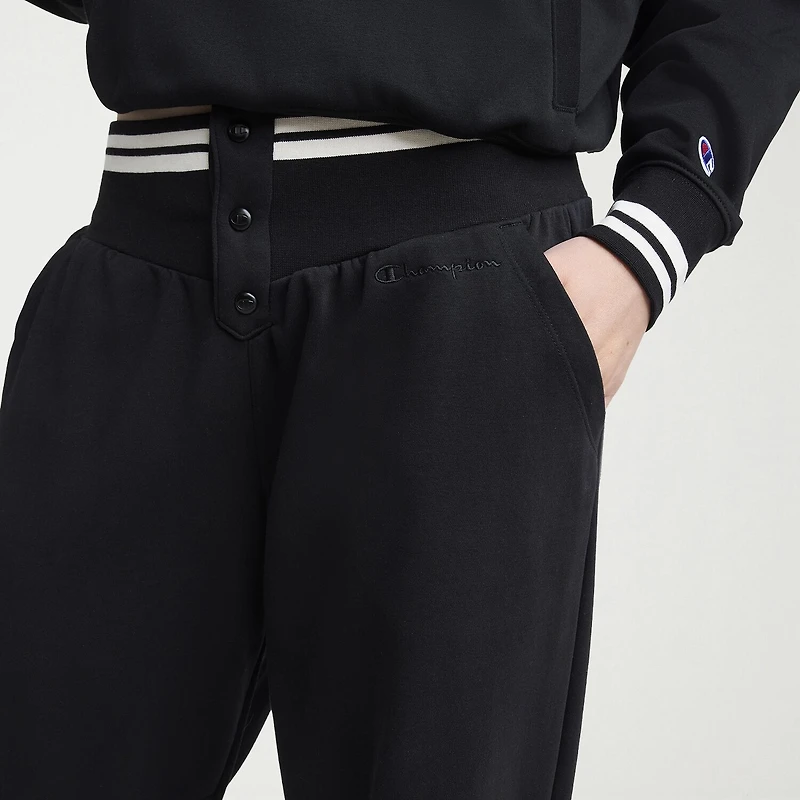Champion Womens Cinched Mid Rise Loose Fit Sweatpant