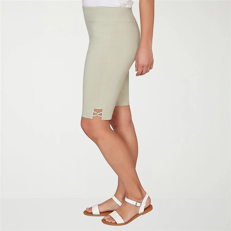 Hearts Of Palm Womens 11" Mid Rise Bermuda Short