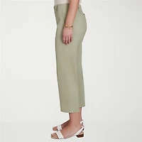 Hearts Of Palm Womens Straight Mid Rise Capri Pant