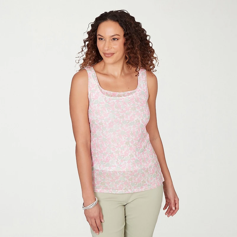 Hearts Of Palm Womens Scoop Neck Sleeveless Tank Top