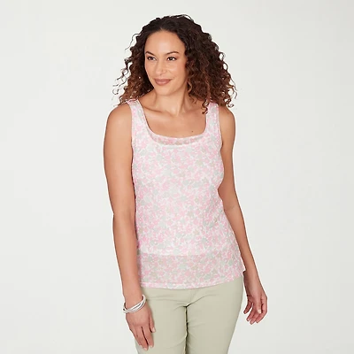 Hearts Of Palm Womens Scoop Neck Sleeveless Tank Top