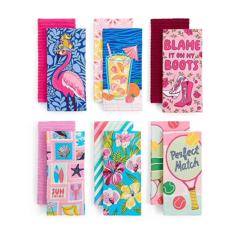 Layerings Summer Boots 2-pc. Kitchen Towel Set