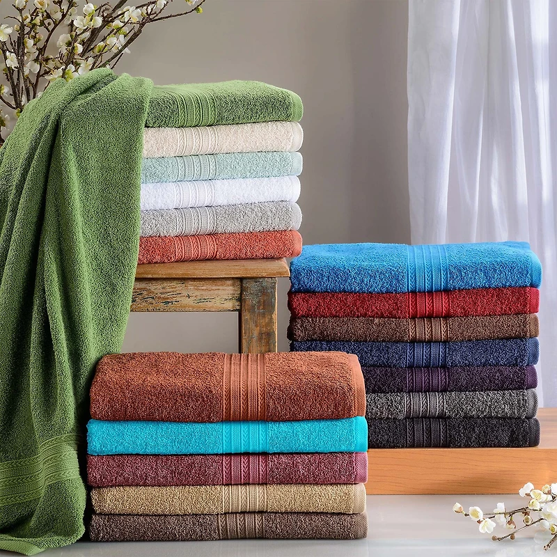 SUPERIOR® Eco-Friendly Cotton 6-pc. Quick Dry Bath Towel Set