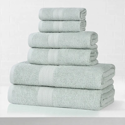 SUPERIOR® Eco-Friendly Cotton 6-pc. Quick Dry Bath Towel Set