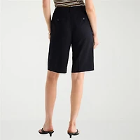 Worthington Womens 12" High Rise Tall Bermuda Short