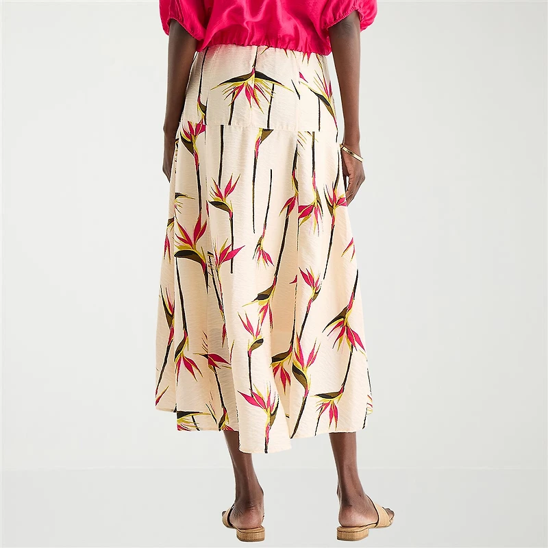 Worthington Womens Tall Pleated Skirt