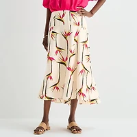 Worthington Womens Tall Pleated Skirt