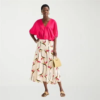 Worthington Womens Tall Pleated Skirt
