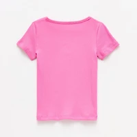 Okie Dokie Toddler & Little Girls Crew Neck Short Sleeve T-Shirt