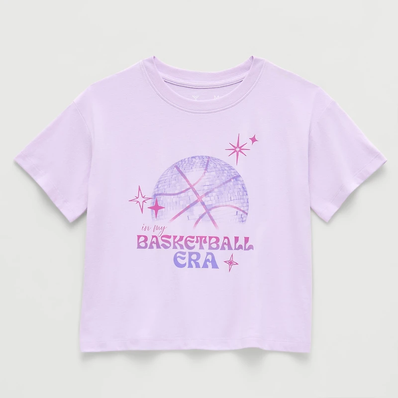 Xersion Little & Big Kid Girls Crew Neck Short Sleeve Regular Fit Graphic T-Shirt