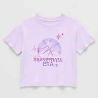 Xersion Little & Big Kid Girls Crew Neck Short Sleeve Regular Fit Graphic T-Shirt