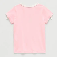 Grayson Little Toddler Girls Crew Neck Short Sleeve Relaxed Fit Paw Patrol Graphic T-Shirt