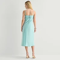City Triangle Womens Juniors Sleeveless Slip Dress