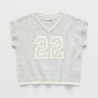 Eyeshadow Big Kid Girls V Neck Sweater Vest