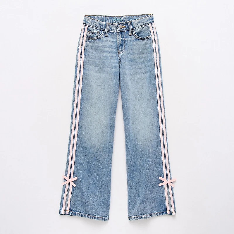 Thereabouts Little & Big Kid Girls Adjustable Waist Low Rise Baggy Fit Jean