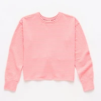 Xersion Little & Big Kid Girls Crew Neck Long Sleeve Active T-Shirt