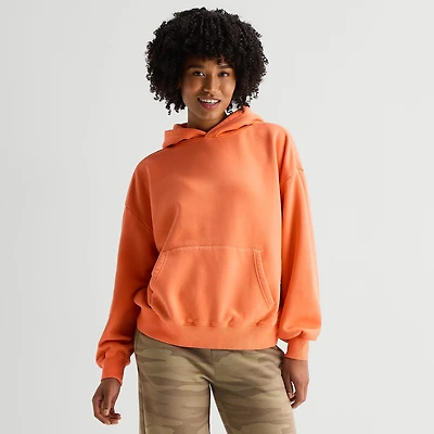 Arizona Womens Juniors Long Sleeve Fleece Hoodie