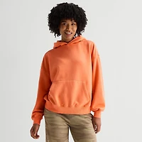 Arizona Womens Juniors Long Sleeve Fleece Hoodie