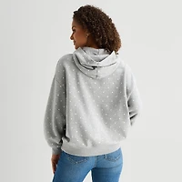 Arizona Womens Juniors Long Sleeve Fleece Hoodie