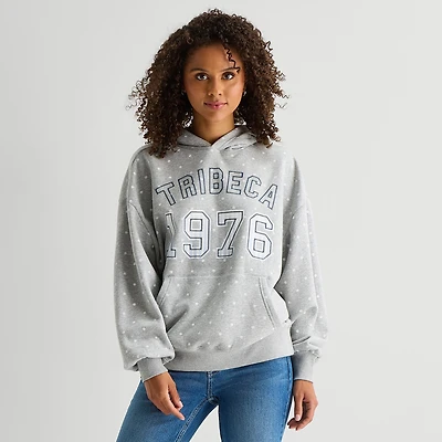 Arizona Womens Juniors Long Sleeve Fleece Hoodie