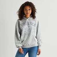 Arizona Womens Juniors Long Sleeve Fleece Hoodie