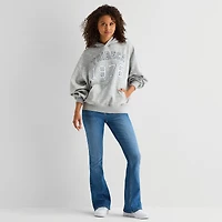 Arizona Womens Juniors Long Sleeve Fleece Hoodie