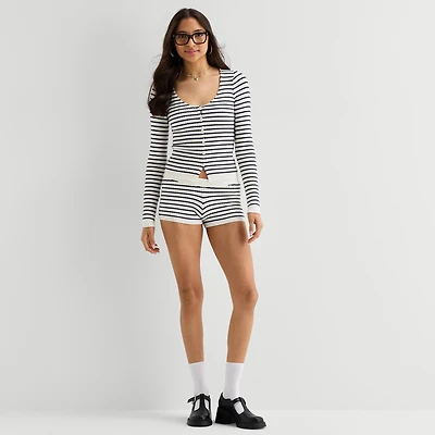 Arizona Juniors Womens Mid Rise Shortie Short