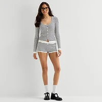 Arizona Juniors Womens Mid Rise Shortie Short