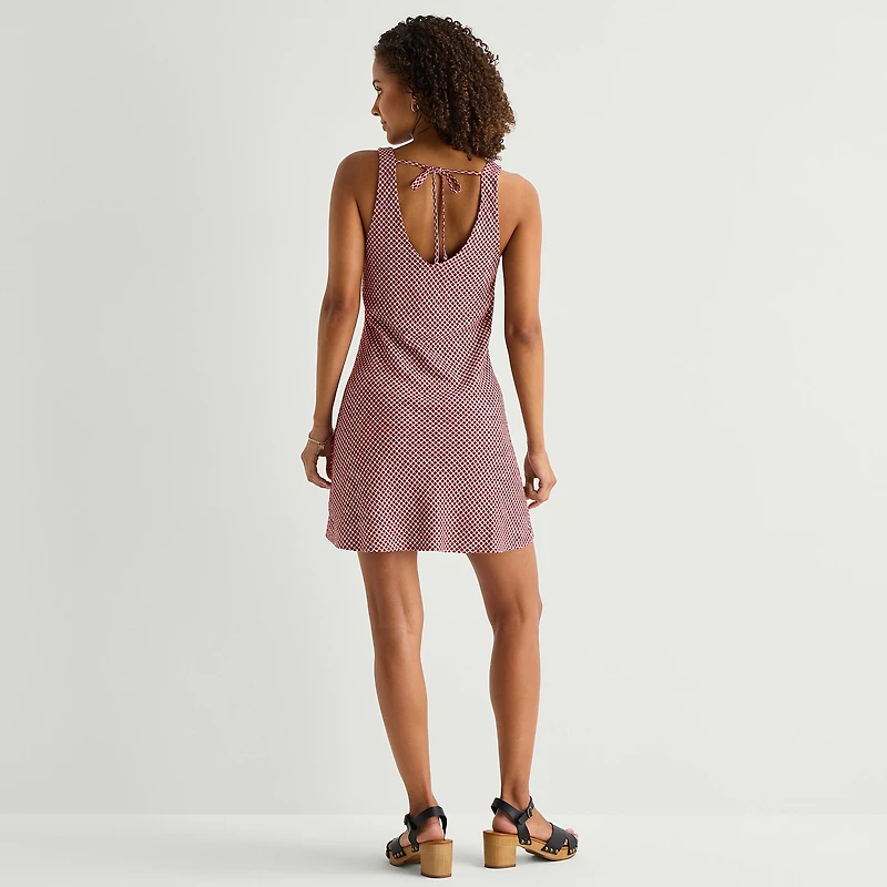 Arizona Womens Juniors Sleeveless Babydoll Dress