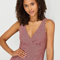 Arizona Womens Juniors Sleeveless Babydoll Dress