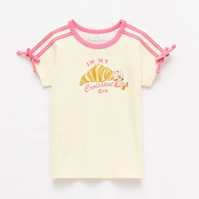 Grayson Little Toddler Girls Crew Neck Short Sleeve Relaxed Fit Strawberry Shortcake Graphic T-Shirt