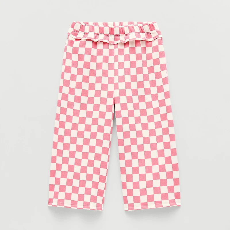 Grayson Little Toddler Girls Wide Leg Relaxed Fit Pull-On Pant