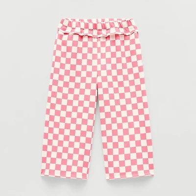 Grayson Little Toddler Girls Wide Leg Relaxed Fit Pull-On Pant