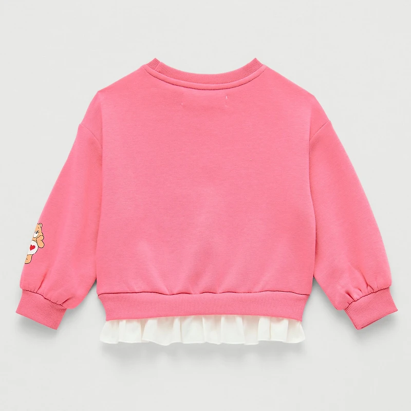 Grayson Little Toddler Girls Crew Neck Long Sleeve Care Bears Sweatshirt